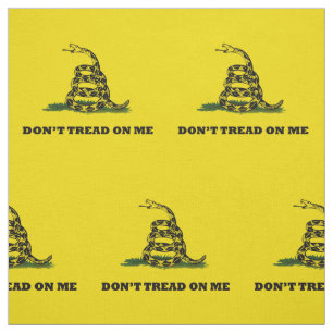 Gå inte på Flagga för Gadsden Gult Tyg