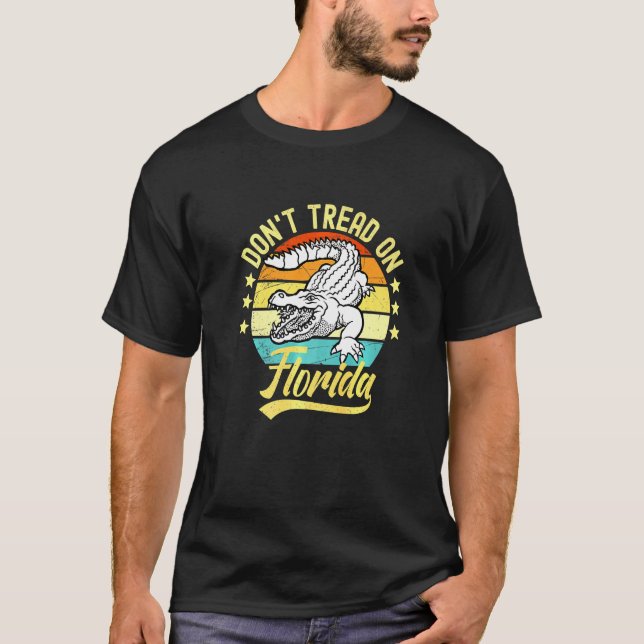 Gå inte på Florida Alligator T Shirt (Framsida)