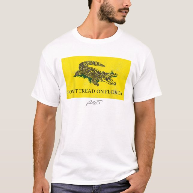 Gå inte på Florida guvernör 2022 Ron DeSantis T Shirt (Framsida)