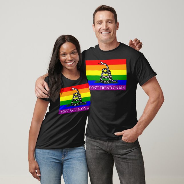 Gå inte på HBT-Pridets Flagga T Shirt (Unisex)