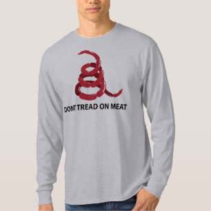 Gå inte på kött t shirt