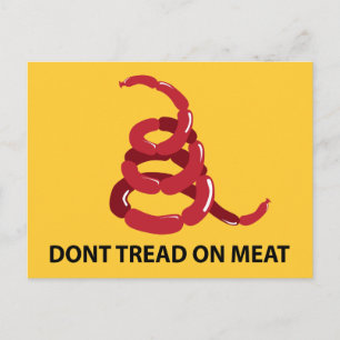 Gå inte på Kött Vykort