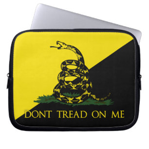 Gå inte på mig anarkistflagga laptop sleeve
