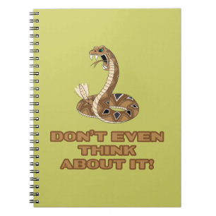 Gå inte på mig anteckningsbok med spiral