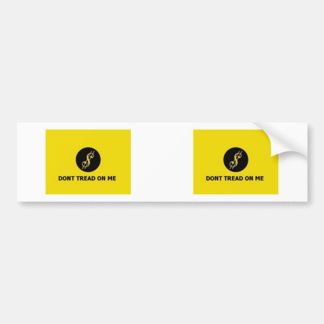 Gå inte på mig $-bildekal 2 för 1 bildekal (Framsidan)