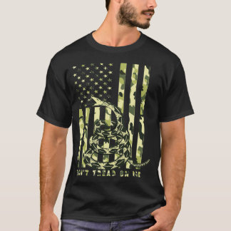 Gå inte på mig Camo American Flagga T Shirt