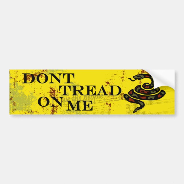 Gå inte på mig - den Gadsden flagga Bildekal (Framsidan)