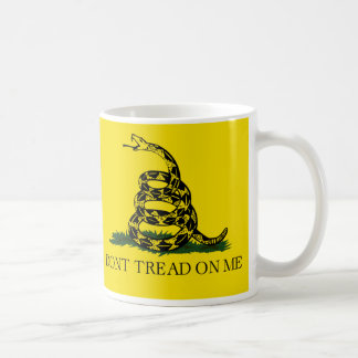GÅ INTE PÅ MIG, den Gadsden flagga Kaffemugg
