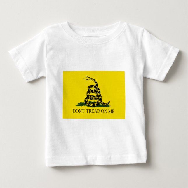 GÅ INTE PÅ MIG, den Gadsden flagga Tee Shirt (Framsida)