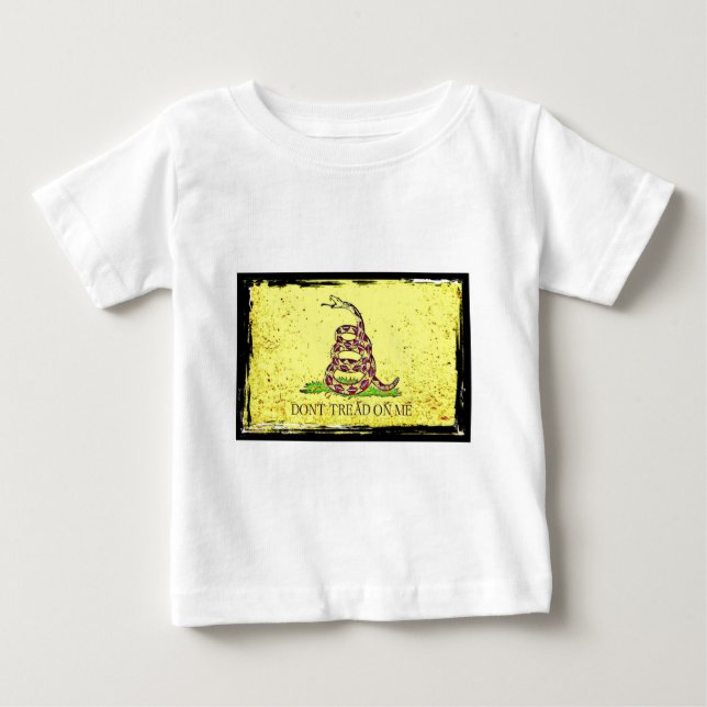 Gå inte på mig den Gadsden flagga Tee Shirt (Framsida)