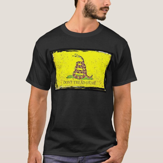 Gå inte på mig den Gadsden flagga Tröja (Framsida)