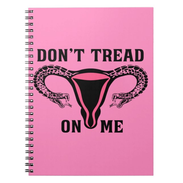 Gå inte på mig Feminist Pro-val Anteckningsbok (Framsidan)