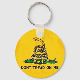 Gå inte på mig flagga Keychain Nyckelring