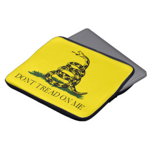 Gå inte på mig Gadsden American Flagga Laptop Fodral