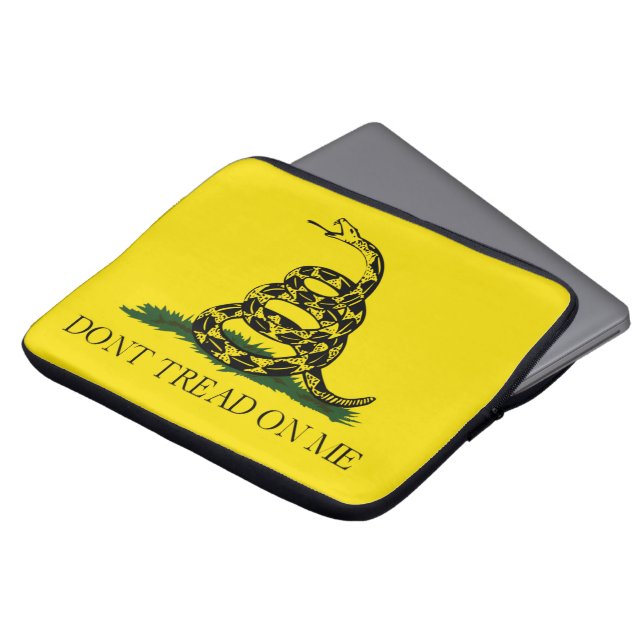 Gå inte på mig Gadsden American Flagga Laptop Fodral (Framsida topp)