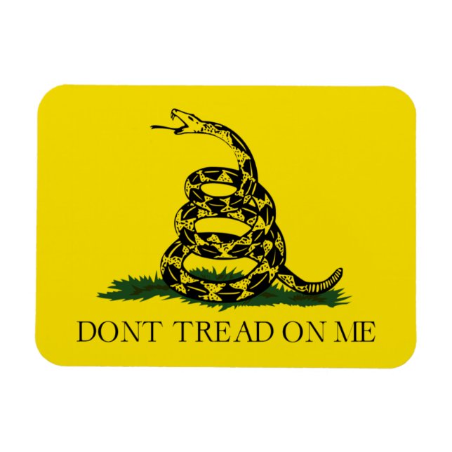 Gå inte på mig Gadsden American Flagga Magnet (Horisontell)