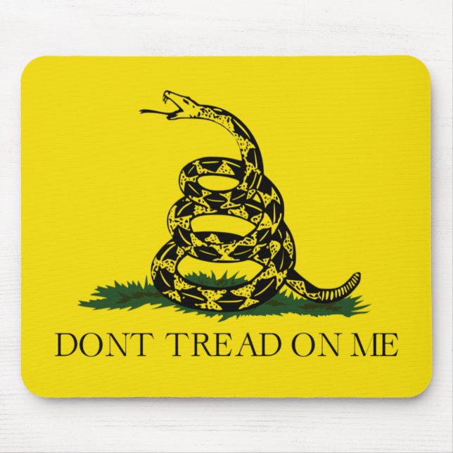 Gå inte på mig Gadsden American Flagga Musmatta (Framsidan)