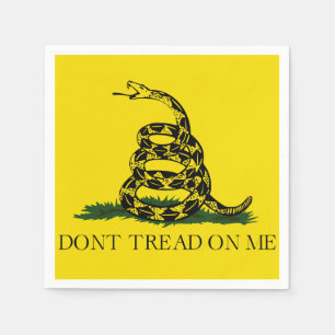 Gå inte på mig Gadsden American Flagga Pappersservett