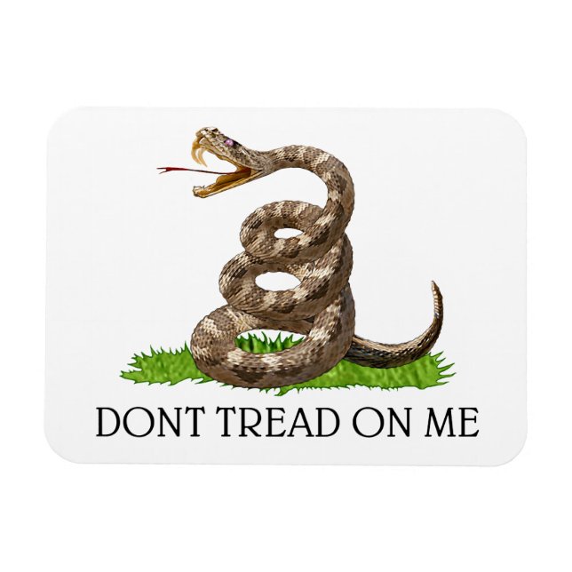 Gå inte på mig Gadsden American Revolution Flagga Magnet (Horisontell)