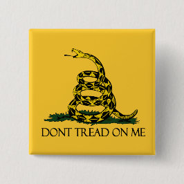 Gå inte på mig Gadsden-Flagga historiska militära Knapp