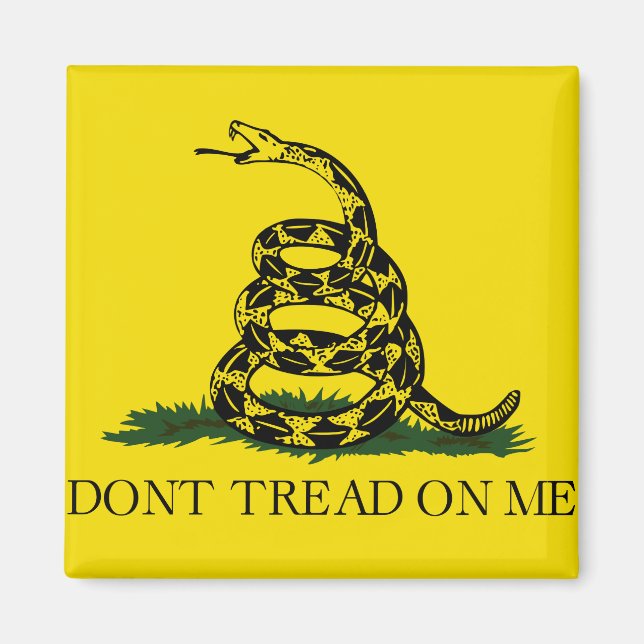 Gå inte på mig Gadsden flagga Magnet (Framsidan)