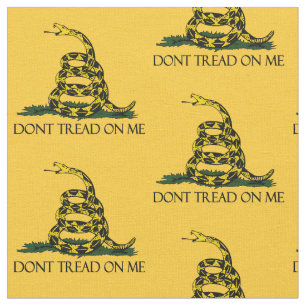Gå inte på mig, Gadsden Flagga Patriotic History Tyg