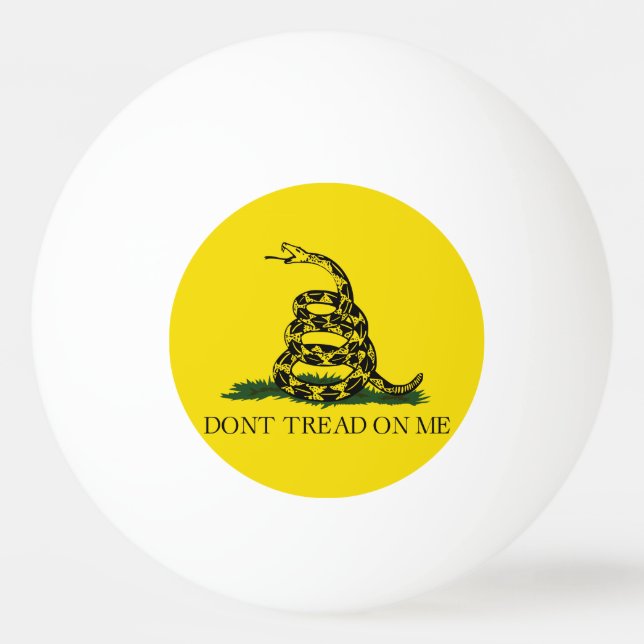 Gå inte på mig Gadsden flagga Pingisboll (Framsidan)