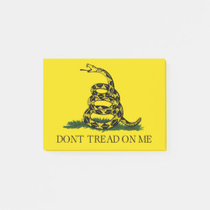 Gå inte på mig Gadsden flagga Post-it Block