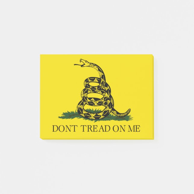 Gå inte på mig Gadsden flagga Post-it Block (Framsida)