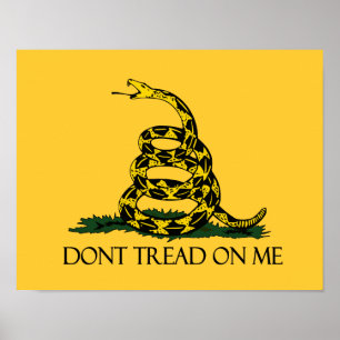 Gå inte på mig Gadsden-Flagga. Poster