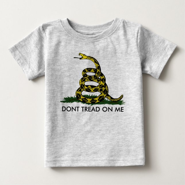 GÅ INTE PÅ MIG, Gadsden Rattler, ska Bratton Tee Shirt (Framsida)