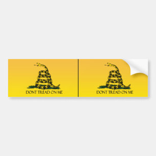 Gå inte på mig, Gult Gadsden Flagga Ensign Bildekal
