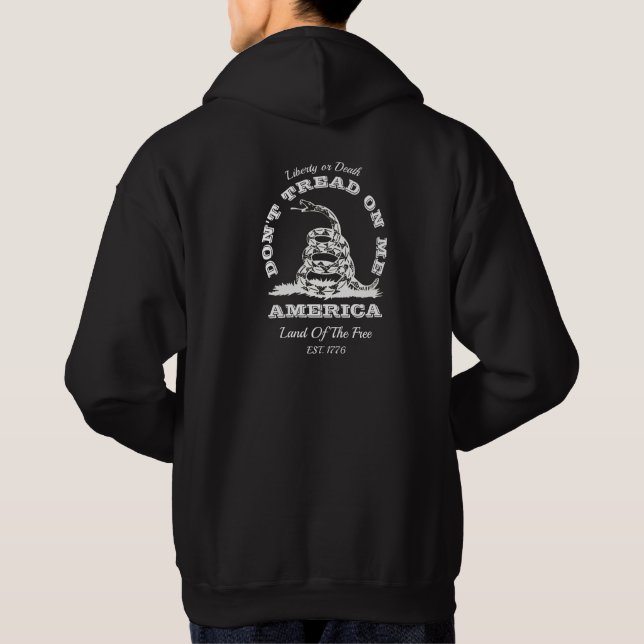 Gå inte på mig hoodie (Baksida)