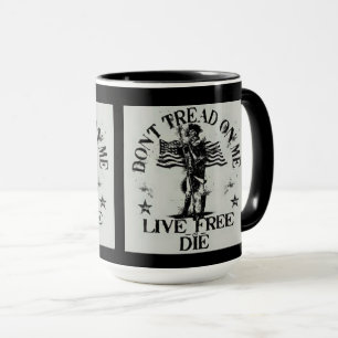 Gå INTE PÅ MIG, LIVE FREE ELLER DIE/MUGG Mugg