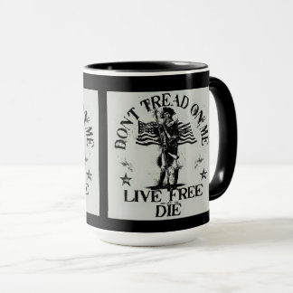 Gå INTE PÅ MIG, LIVE FREE ELLER DIE/MUGG Mugg