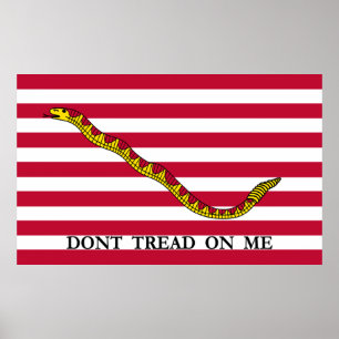 Gå inte på mig - marinjackflagga poster