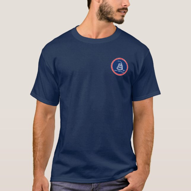 Gå inte på mig röd vit, & blått förseglar skjortan tee (Framsida)