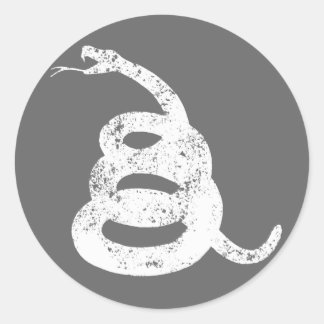 Gå inte på mig runt klistermärke