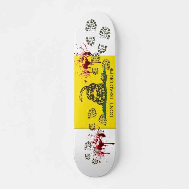 Gå inte på mig skateboard bräda 21,5 cm (Framsida)
