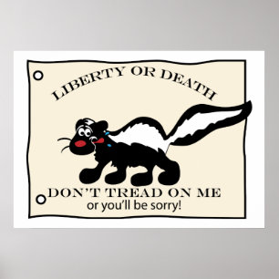 Gå inte på mig Skunk Poster