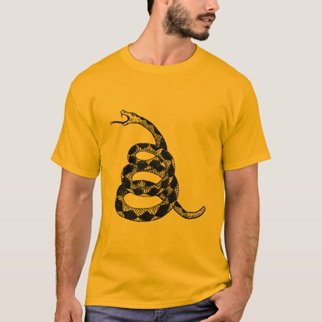 Gå inte på mig snake.en tee shirt (Framsida)