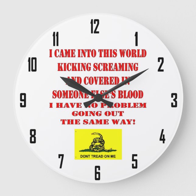 GÅ INTE PÅ MIG STOR KLOCKA (Framsida)