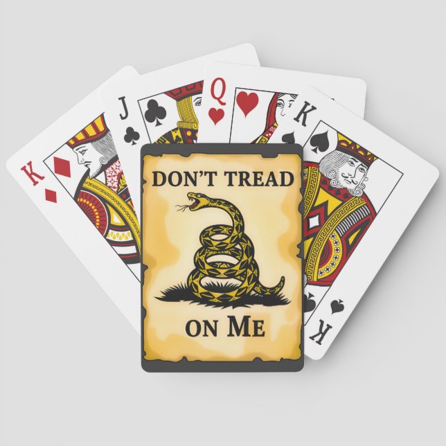 Gå inte på mig T-shirt Casinokort (Baksidan)