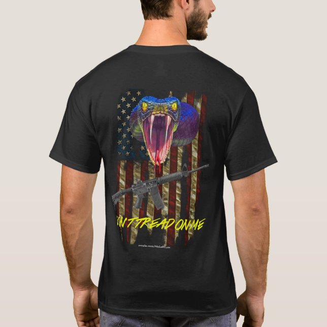 Gå inte på mig T-tröja T Shirt (Baksida)