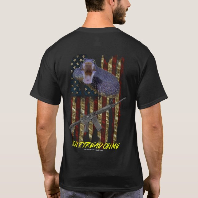 Gå inte på mig T-tröja T Shirt (Baksida)