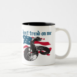 Gå inte på mig Två-Tonad mugg