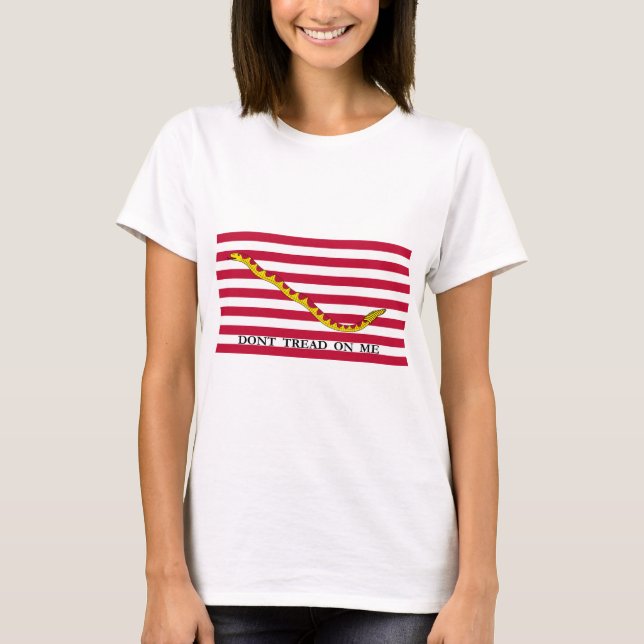 Gå inte på mig US Naval Jack T Shirt (Framsida)