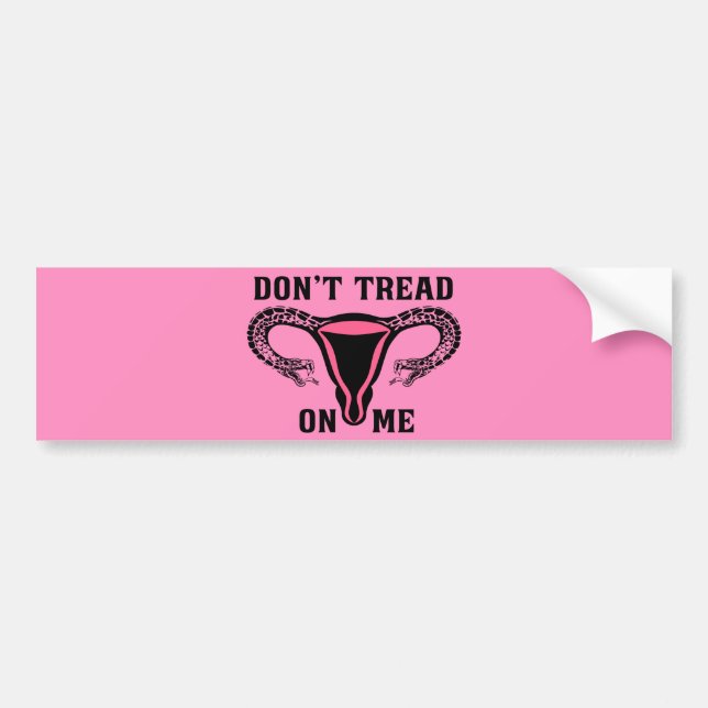 Gå inte på mig Uterus Bildekal (Framsidan)