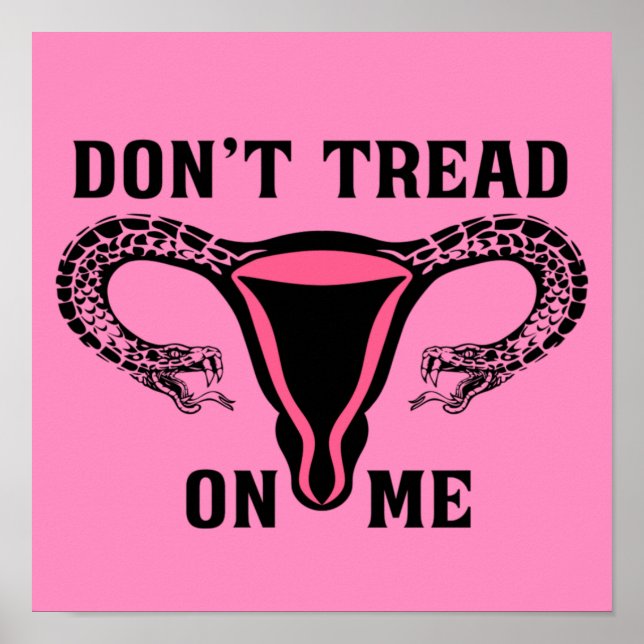 Gå inte på mig Uterus Poster (Framsidan)