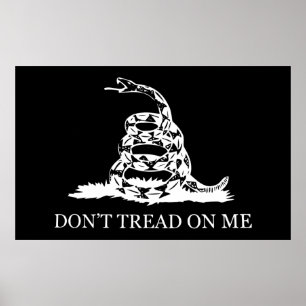Gå inte på min Flagga Poster